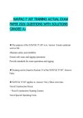 NAVFAC P 307 TRAINING ACTUAL EXAM PAPER 2026 QUESTIONS WITH SOLUTIONS GRADED A&plus;