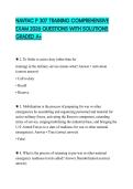 NAVFAC P 307 TRAINING COMPREHENSIVE EXAM 2026 QUESTIONS WITH SOLUTIONS GRADED A&plus;