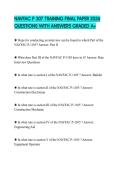 NAVFAC P 307 TRAINING FINAL PAPER 2026 QUESTIONS WITH ANSWERS GRADED 