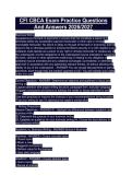 CFI CBCA Exam Practice Questions  And Answers 2026&sol;2027