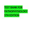 Test Bank &ndash; Pathophysiology&comma; 5th Edition &vert; Comprehensive Exam Prep Q&A