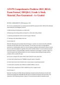 ATI PN Comprehensive Predictor 2023 &vert; REAL Exam Format &vert; 180 Q&A &vert; Grade A Study Material &vert; Pass Guaranteed - A&plus; Graded