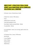 NBCE PART 2 PRACTICES FINAL EXAM SCRIPT 2026 QUESTIONS WITH COMPLETE SOLUTIONS 100&percnt; VERIFIED