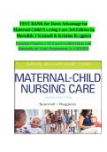 Test Bank &ndash; Davis Advantage for Maternal-Child Nursing Care&comma; 3rd Edition &vert; Meredith J&period; Scannell & Kristine Ruggiero &vert; Comprehensive Exam Prep Q&A