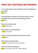 RAMP Test Actual 2026 Updated Questions and Answers &lpar;Latest 2026 &sol; 2027 Update&rpar; &lpar;Verified Answers by Expert&rpar;