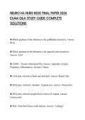 NEURO HA NURS 8020 FINAL PAPER 2026 EXAM Q&A STUDY GUIDE COMPLETE SOLUTIONS
