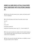 NEURO HA NURS 8020 ACTUAL EXAM PAPER 2026 QUESTIONS WITH SOLUTIONS GRADED A&plus;