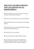 NEURO-SHOCK AND BURNS EXAMINATION SCRIPT 2026 QUESTIONS WITH FULL ANSWERS GRADED A&plus;