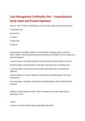 Case Management Certification Test &ndash; Comprehensive Study Guide and Practice Questions