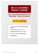 Bio-171 UH Manoa Module 1 Review 130&plus; &lpar;Latest 2025-2026 Edition&rpar; 100&percnt; Verified Q&A &plus; Answer Key Solutions