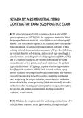 NEVADA NV A-20 INDUSTRIAL PIPING CONTRACTOR EXAM 2026 PRACTICE EXAM