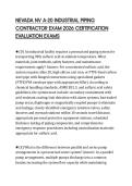 NEVADA NV A-20 INDUSTRIAL PIPING CONTRACTOR EXAM 2026 CERTIFICATION EVALUATION EXAMS