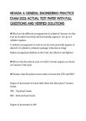 NEVADA A GENERAL ENGINEERING PRACTICE EXAM 2026 ACTUAL TEST PAPER WITH 