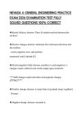 NEVADA A GENERAL ENGINEERING PRACTICE EXAM 2026 EXAMINATION TEST FULLY SOLVED QUESTIONS 100&percnt; CORRECT