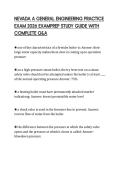 NEVADA A GENERAL ENGINEERING PRACTICE EXAM 2026 EXAMPREP STUDY GUIDE WITH COMPLETE Q&A