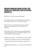 NEVADA BUNDLED EXAMS ACTUAL TEST PAPER 2026 QUESTIONS WITH SOLUTIONS GRADED A&plus;