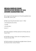 NEVADA BUNDLED EXAMS CERTIFICATION REVIEW SET 2026 ANSWERS GUARANTEED PASS
