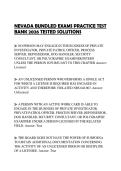 NEVADA BUNDLED EXAMS PRACTICE TEST BANK 2026 TESTED SOLUTIONS