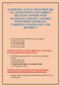 KAISER EKG ACTUAL EXAM PREP 2026 ALL 150 QUESTIONS AND CORRECT DETAILED ANSWERS WITH RATIONALE ALREADY A GRADED WITH EXPERT FEEDBACK &vert; CURRENTLY TESTING &vert;NEW AND REVISED &excl;&excl;&excl;