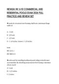 NEVADA NV A-10 COMMERCIAL AND RESIDENTIAL POOLS EXAM 2026 FULL PRACTICE AND REVIEW SET