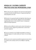 NEVADA NV C-3B FINISH CARPENTRY PRACTICE EXAM 2026 PROFESSIONAL STUDY