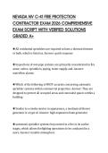 NEVADA NV C-41 FIRE PROTECTION CONTRACTOR EXAM 2026 COMPREHENSIVE EXAM SCRIPT WITH VERIFIED SOLUTIONS GRADED A&plus;