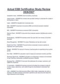 Actual ESB Certification Study Review  2026&sol;2027