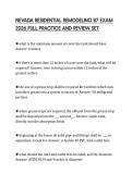NEVADA RESIDENTIAL REMODELING B7 EXAM 2026 FULL PRACTICE AND REVIEW SET