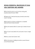 NEVADA RESIDENTIAL REMODELING B7 EXAM 2026 QUESTIONS AND ANSWERS
