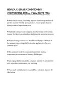 NEVADA C-21B AIR CONDITIONING CONTRACTOR ACTUAL EXAM PAPER 2026