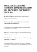 NEVADA C-21B AIR CONDITIONING CONTRACTOR CERTIFICATION EXAM SCRIPT 2026 COMPREHENSIVE STUDY GUIDE WITH SOLVED Q&A