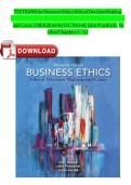  TEST BANK FOR BUSINESS ETHICS&colon; ETHICAL DECISION MAKING AND CASES 13TH EDITION FERRELL & FRAEDRICH &ndash; BUS 315 COMPLETE CHAPTERS 1-12 WITH ANSWERS 