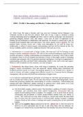 WGU D253 RSM3 TASK 2 &colon; BUILDING A VALUES-BASED LEADERSHIP VISION &vert; 2026 UPDATE &vert; 100&percnt; CORRECT