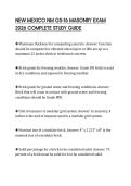 NEW MEXICO NM GS-16 MASONRY EXAM 2026 COMPLETE STUDY GUIDE