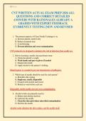 CNT WRITTEN ACTUAL EXAM PREP 2026 ALL QUESTIONS AND CORRECT DETAILED ANSWERS WITH RATIONALES ALREADY A GRADED WITH EXPERT FEEDBACK &vert;CURRENTLY TESTING &vert;NEW AND REVISED