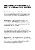 NEW GENERATION NCLEX PN PRACTICE SCRIPT UPDATED 2026 TESTED SOLUTIONS