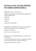 RRT EXAM 4 ACTUAL TEST 2026 QUESTIONS WITH VERIFIED ANSWERS GRADED A&plus;