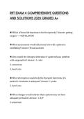 RRT EXAM 4 COMPREHENSIVE QUESTIONS AND SOLUTIONS 2026 GRADED A&plus;