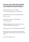 RRT EXAM 4 FINAL PAPER 2026 QUESTIONS WITH COMPLETE SOLUTIONS GRADED A&plus;