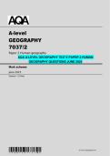 AQA A-Level Geography 7037&sol;2 Paper 2 &ndash; Human Geography Exam Questions &lpar;June 2025&rpar;