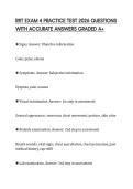 RRT EXAM 4 PRACTICE TEST 2026 QUESTIONS WITH ACCURATE ANSWERS GRADED A&plus;