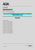 AQA A-Level Geography Paper 1 &ndash; Physical Geography Exam Questions &lpar;May 2025&rpar;