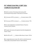RVT ARDMS EXAM FINAL SCRIPT 2026 COMPLETE SOLUTION SET