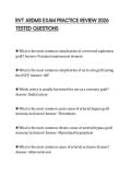 RVT ARDMS EXAM PRACTICE REVIEW 2026 TESTED QUESTIONS
