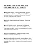 RVT ARDMS EXAM ACTUAL PAPER 2026 QUESTIONS SOLUTIONS GRADED A&plus;