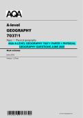 AQA A-Level Geography 7037&sol;1 Paper 1 &ndash; Physical Geography Practice Questions &lpar;June 2025&rpar;