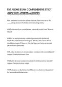 RVT ARDMS EXAM COMPREHENSIVE STUDY GUIDE 2026 VERIFIED ANSWERS