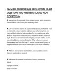 SAEM M4 CURRICULUM 2 2026 ACTUAL EXAM QUESTIONS AND ANSWERS SOLVED 100&percnt; CORRECT A&plus;