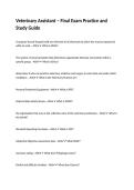 Veterinary Assistant &ndash; Final Exam Practice and Study Guide