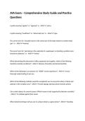 AVA Exam &ndash; Comprehensive Study Guide and Practice Questions